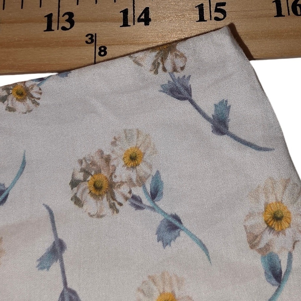 Antonio Melani Summery Pencil Skirt Women 10 White Floral Cotton Daisy Print - Picture 5 of 6